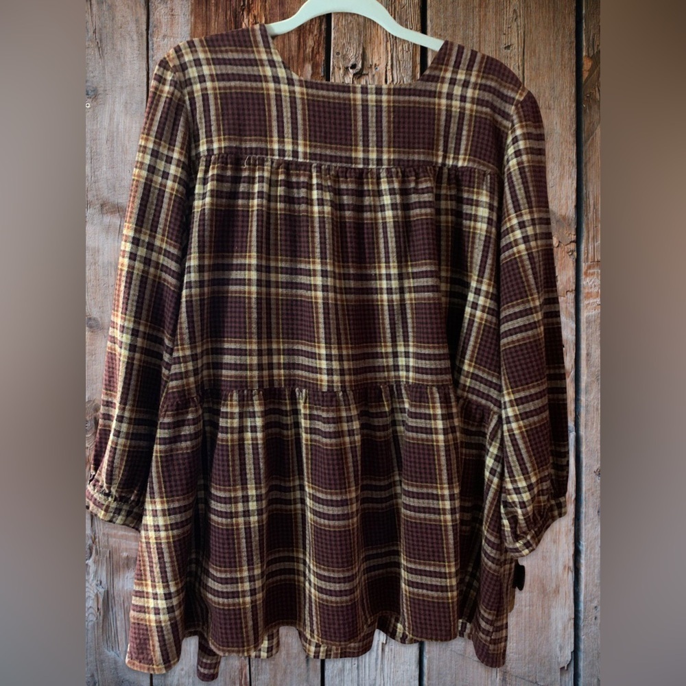 Flannel Shirt Dress - Picture 5 of 6